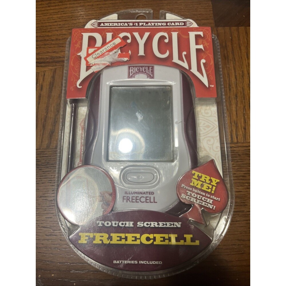 NEW Bicycle Freecell Illuminated Touch Screen Handheld Travel Game